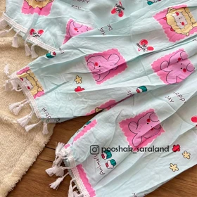 ست بلوز و شلوار راحتی بچگانه طرح حیوانات 3 تا 6 سال