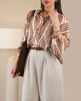 شومیز لینن چاپی زارا کد 30292