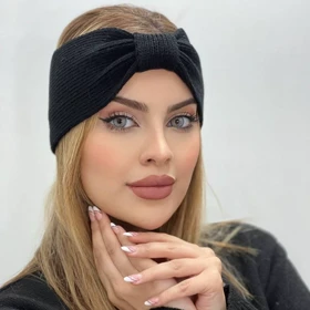 هدبند بافت ریز پاپیون گره‌ای