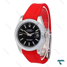 ساعت مردانه رولکس DateJust 2 بند رابر قرمز Rolex-6612-G