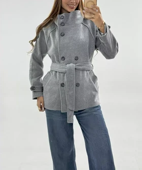 پالتو یقه ایستاده کد pm005 برند ردا