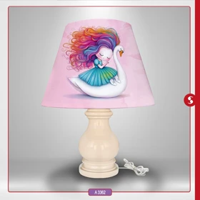 آباژور اتاق کودک برند مینوریا طرح دخترانه کد p-496