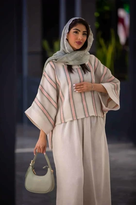 مانتو پانچ کنفی ترکیبی