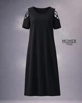 پیراهن راحتی سایز بزرگ آستین ضربدری