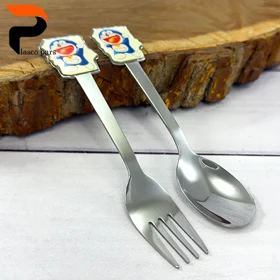 ست قاشق و چنگال استیل کودک یونیک