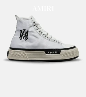 کفش اسنیکرزساق‌دار سفید Amiri Simple مدل 4815
