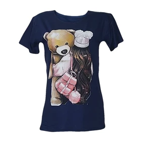 تیشرت زنانه ویسکوز طرح خرس