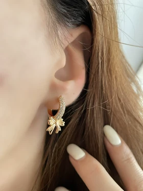 گوشواره گره و پاپیون ژوپینگ