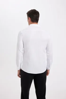 پیراهن آستین بلند یقه پوپلین مدرن و متناسب R4340AZNS