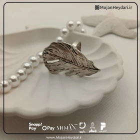 انگشتر برگ ورشو زنانه کدv723
