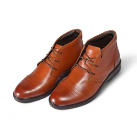 کفش مردانه چرمیران عسلی شبرو BM1036 برت