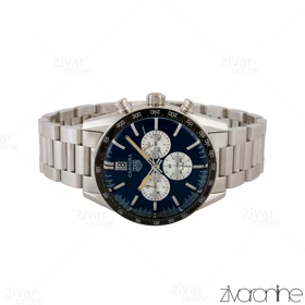 ساعت تگ هویر کررا مردانه سه موتوره صفحه مشکی سفید بند استیل 105247