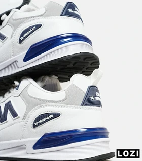کفش کتانی مردانه سفید سرمه ای NEW BALANCE yg niubailun