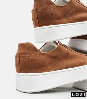 کفش کتانی کژوال مردانه قهوه ای ZARA