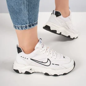 کفش و کتانی زنانه و دخترانه مدل نایک NIKE رنگ سفید مشکی