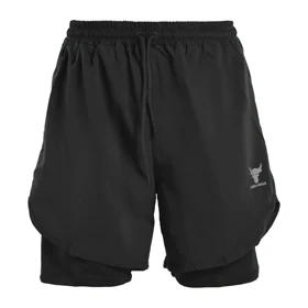 شلوارک کشاله دار ورزشی مردانه آندر آرمور مدل 4H0218 مشکی