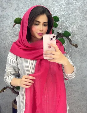 شال پلیسه سوپر نخ اکلیلی 3683
