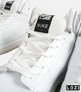کفش کتانی مردانه و زنانه ساق‌دار سفید نایک NIKE jordan 1