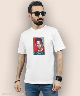 تیشرت مردانه و زنانه طرح تراویس اسکات کد 942