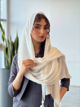 شال بهاره برشکا (سفید)