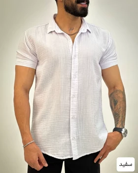 پیراهن مردانه ساده دبل فیس_کد4415