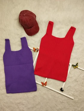 تاپ کشبافت یقه دلبر زنانه کد 403071