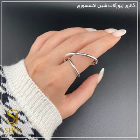 انگشتر زنانه ابکاری نقره کد az12