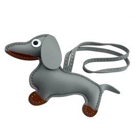 آویز کیف فانتزی طرح سگ چرمی، شیک و دوست‌داشتنی