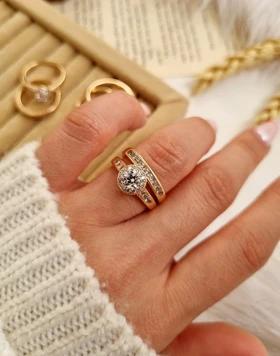 انگشتر حلقه پشت حلقه جواهری دریا ژوپینگ