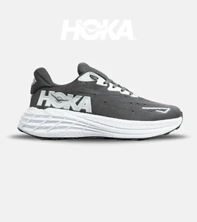 کفش کتانی طوسی فیلی سفید HOKA مدل 7337