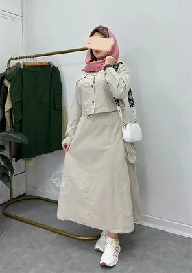 ست کت و دامن لینن