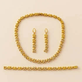 سرویس طلایی طرح گل با گارانتی