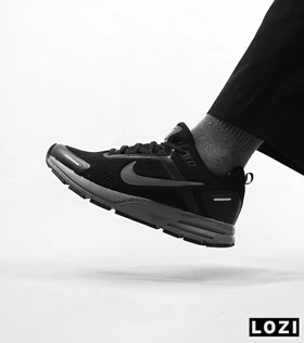 کفش کتانی مردانه مشکی طوسی 24 NIKE zoom structure