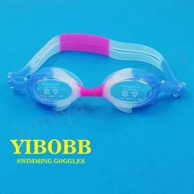 عینک شنا بچگانه YIBOBB آبی سفید شفاف