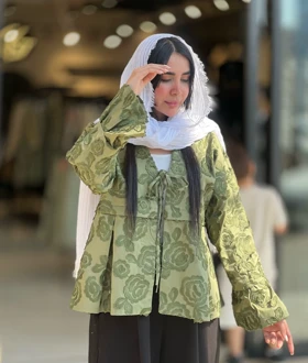 کت عروسکی گل‌دار کد 855