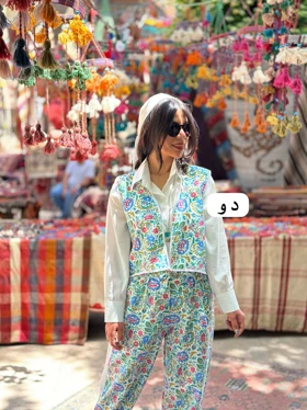 جلیقه شلوار کوکدوزی