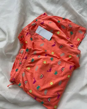 ست طرح‌دار فاق بلند نخ و پنبه h&m