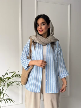 مانتو شومیزی راه راه یاس