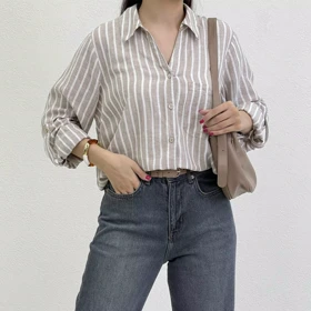 شومیز زنانه قواره دار راه راه