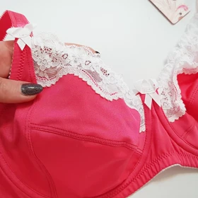 سوتین زنانه برندلین فنردار کد 608 سرخابی