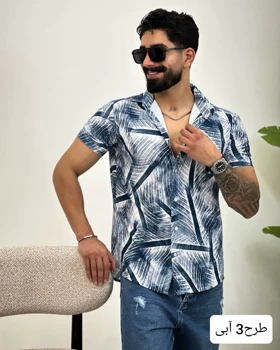پیراهن مردانه طرح دار نوردخت_کد4440