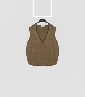 بافت ژیله بغل دکمه Pinki 5608 در چهار رنگ (قهوه ای)