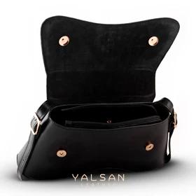 کیف دوشی زنانه چرم یلسان مدل آیریا کد 124-PRM