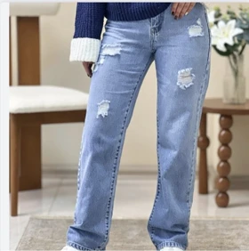 شلوار زنانه نیم بگ زاپ‌دار کد 5123