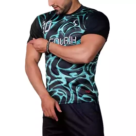 ست لباس و شورت ورزشی طرح موج