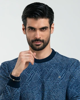 ام کی کالکشن پلیور mk-946-blue