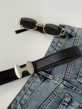 1628- کمربند 3 سانت پلاک دوختی