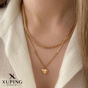 گردنبند دولاین قلب‌آویز ژوپینگ