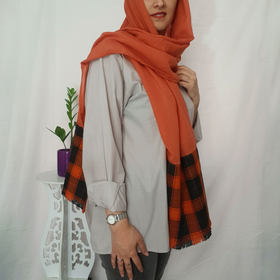 شال آجری نخی چهارفصل