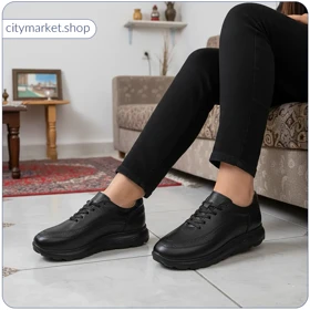 کفش چرم زنانه اسپرتی B589